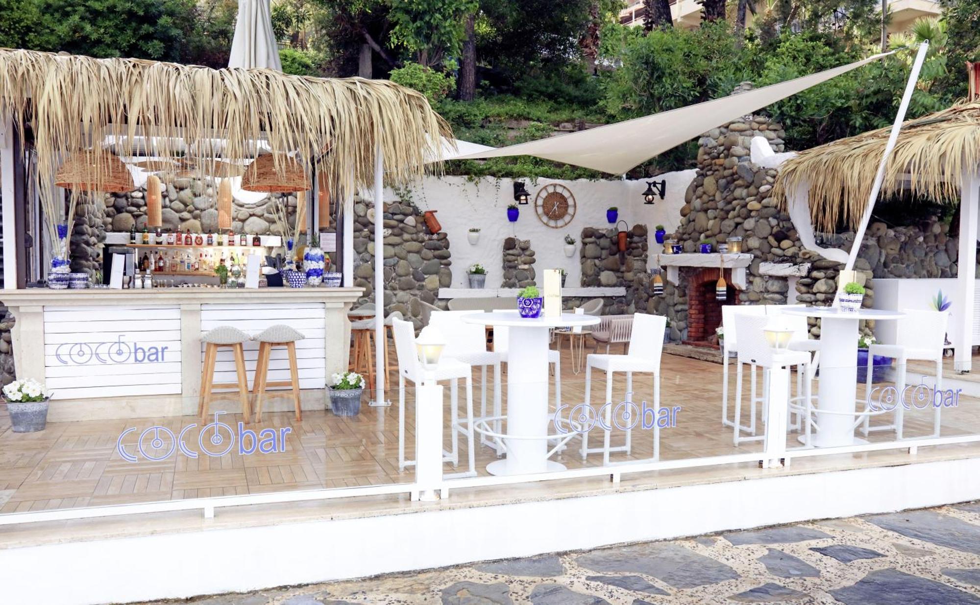 ラブランダ マレス マルマリス ホテル エクステリア 写真 Beach bar in Greece